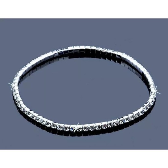 Crystal Ankle Bracelet 8 1/2”-10” stretchy NEW - Picture 11 of 11